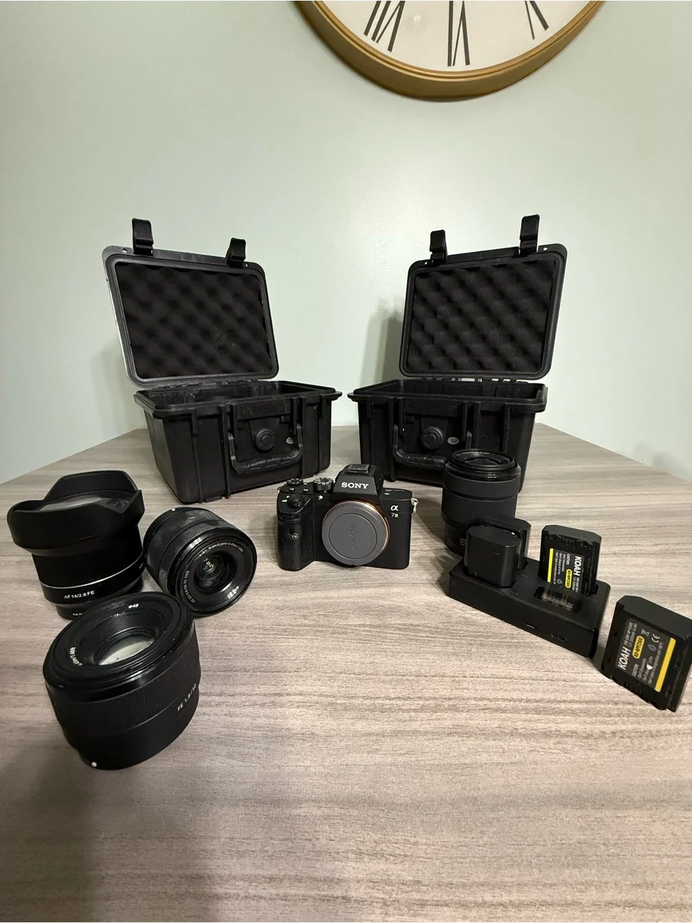Sony A7 III Full Frame Camera Bundle | 4 Lenses + Cases + Batteries